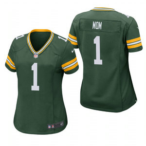 Women's Nike Green Bay Packers #1 Dad Green 2021 Mother's Day Authentic Stitched NFL Jersey