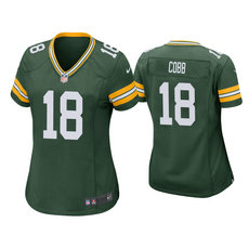 Women's Nike Green Bay Packers #18 Randall Cobb Green Vapor Untouchable Authentic Stitched NFL Jersey