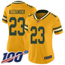 Women's Nike Green Bay Packers #23 Jaire Alexander 100th Season Inverted Legend Vapor Untouchable Authentic Stitched NFL jersey