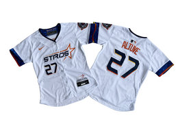 Women's Nike Houston Astros #27 Jose Altuve White City Limited MLB Jersey