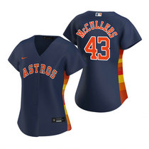 Women's Nike Houston Astros #43 Lance McCullers Navy Game Authentic Stitched MLB Jersey