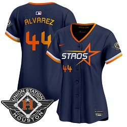 Women's Nike Houston Astros #44 Yordan Alvarez Navy 2025 City Stitched MLB Jersey