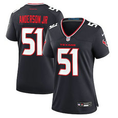Women's Nike Houston Texans #51 Will Anderson Jr 2024 Navy Vapor Untouchable Authentic stitched NFL jersey