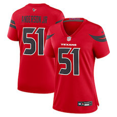 Women's Nike Houston Texans #51 Will Anderson Jr 2024 Red Vapor Untouchable Authentic stitched NFL jersey