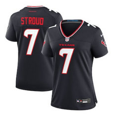 Women's Nike Houston Texans #7 C.J. Stroud 2024 Navy Authentic stitched NFL jersey