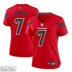 Women's Nike Houston Texans #7 C.J. Stroud 2024 Red Authentic stitched NFL jersey