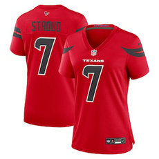 Women's Nike Houston Texans #7 C.J. Stroud 2024 Red Vapor Untouchable Authentic stitched NFL jersey