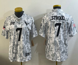 Women's Nike Houston Texans #7 C.J. Stroud 2024 Salute to Service Authentic Stitched NFL Jersey