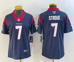 Women's Nike Houston Texans #7 C.J. Stroud Navy Vapor Untouchable Authentic stitched NFL jersey