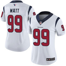 Women's Nike Houston Texans #99 J.J. Watt White Vapor Untouchable Authentic Stitched NFL Jersey