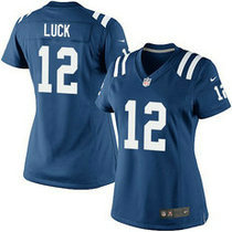 Women's Nike Indianapolis Colts #12 Andrew Luck blue Authentic stitched NFL jersey
