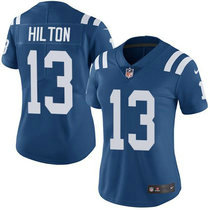 Women's Nike Indianapolis Colts #13 T.Y. Hilton Blue Vapor Untouchable Authentic Stitched NFL Jersey