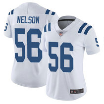 Women's Nike Indianapolis Colts #56 Quenton Nelson White Vapor Untouchable Authentic Stitched NFL Jersey