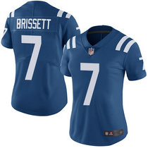 Women's Nike Indianapolis Colts #7 Jacoby Brissett Royal Blue Vapor Untouchable Authentic Stitched NFL Jersey
