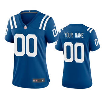 Women's Nike Indianapolis Colts Customized Blue Vapor Untouchable Authentic Stitched NFL Jerseys