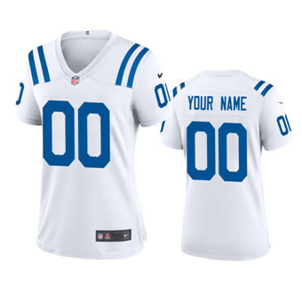 Women's Nike Indianapolis Colts Customized White Vapor Untouchable Authentic Stitched NFL Jerseys