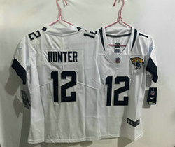 Women's Nike Jacksonville Jaguars #12 Travis Hunter White Authentic Stitched NFL Jersey