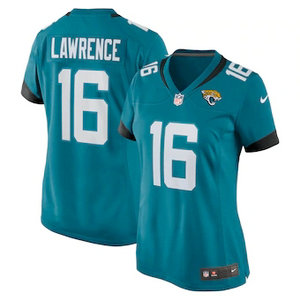 Women's Nike Jacksonville Jaguars #16 Trevor Lawrence Teal 2021 NFL Draft Vapor Untouchable Limited Jersey.jpg