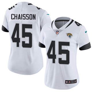 Women's Nike Jacksonville Jaguars #45 K'Lavon Chaisson White Vapor Untouchable Authentic stitched NFL jersey