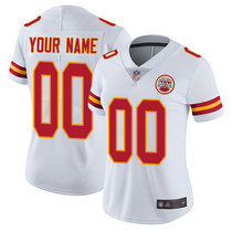 Women's Nike Kansas City Chiefs Customized White Limited Vapor Untouchable Authentic Stitched NFL Jerseys