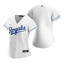 Women's Nike Kansas City Royals #Blank White Game Authentic Stitched MLB Jersey