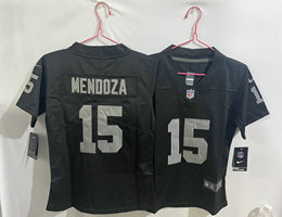 Women's Nike Las Vegas Raiders #15 Fernando Mendoza Black Authentic Stitched NFL Jersey