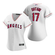 Women's Nike Los Angeles Angels of Anaheim #17 Shohei Ohtani White Game Authentic stitched MLB jersey