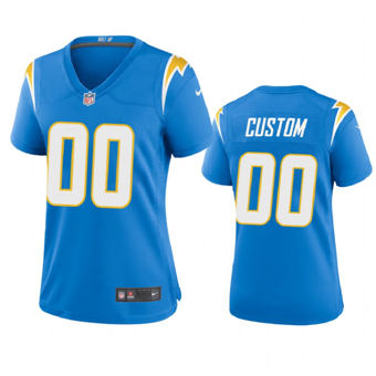 Women's Nike Los Angeles Chargers Customized Powder Blue Vapor Untouchable Authentic Stitched NFL Jerseys