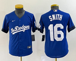 Women's Nike Los Angeles Dodgers #16 Will Smith Blue City Authentic Stitched MLB Jersey