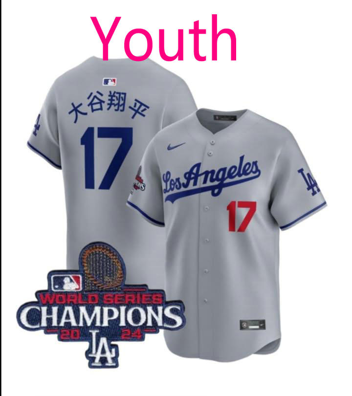 Women's Nike Los Angeles Dodgers #17 大谷翔平 Gray Los Angeles Champions Jersey