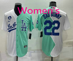 Women's Nike Los Angeles Dodgers #22 Bad Bunny 2022 Celebrity Game Stitched MLB Jersey