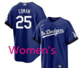 Women's Nike Los Angeles Dodgers #25 Tommy Edman Blue City Jersey
