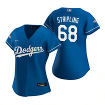 Women's Nike Los Angeles Dodgers #68 Ross Stripling Blue 2020 World Series Champions Jersey