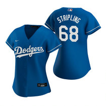 Women's Nike Los Angeles Dodgers #68 Ross Stripling Blue Game Authentic Stitched MLB Jersey