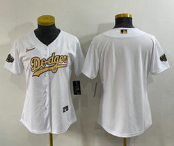 Women's Nike Los Angeles Dodgers Blank White 2022 All Star Authentic Stitched MLB Jersey
