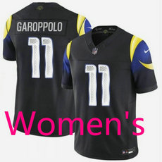 Women's Nike Los Angeles Rams #11 Jimmy Garoppolo 2025 Black Rivalries NFL jersey