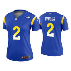 Women's Nike Los Angeles Rams #2 Robert Woods Royal Vapor Untouchable Authentic Stitched NFL Jerseys