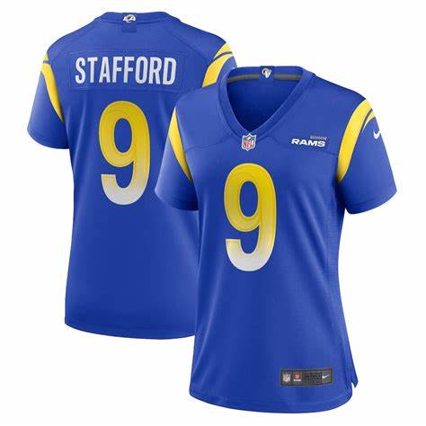 Women's Nike Los Angeles Rams #9 Matthew Stafford Royal Vapor Untouchable Authentic Stitched NFL Jerseys