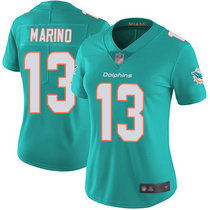 Women's Nike Miami Dolphins #13 Dan Marino Green Vapor Untouchable Authentic Stitched NFL Jersey