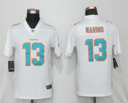 Women's Nike Miami Dolphins #13 Dan Marino White Vapor Untouchable Authentic Stitched NFL Jersey