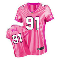 Women's Nike Miami Dolphins #91 Cameron Wake Pink New Be Luv'd Authentic stitched NFL jersey