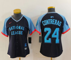 Women's Nike Milwaukee Brewers #24 William Contreras 2024 All Star Authentic Stitched MLB Jersey