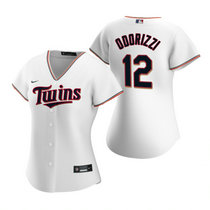 Women's Nike Minnesota Twins #12 Jake Odorizzi White Game Authentic Stitched MLB jersey