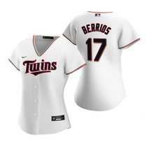 Women's Nike Minnesota Twins #17 Jose Berrios White Game Authentic Stitched MLB jersey