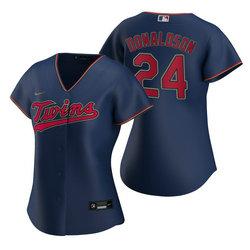 Women's Nike Minnesota Twins #24 Josh Donaldson Navy Game Authentic Stitched MLB jersey