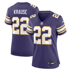 Women's Nike Minnesota Vikings #22 Harrison Smith Purple Throwback Vapor Untouchable Authentic Stitched NFL Jersey.jpg