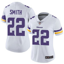 Women's Nike Minnesota Vikings #22 Harrison Smith White Vapor Untouchable Authentic stitched NFL jersey