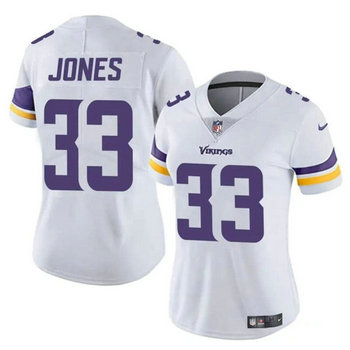 Women's Nike Minnesota Vikings #33 Aaron Jones White NFL jersey