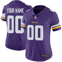 Women's Nike Minnesota Vikings Customized Purple Vapor Untouchable Authentic Stitched NFL jersey
