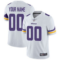 Women's Nike Minnesota Vikings Customized White Vapor Untouchable Authentic Stitched NFL jersey